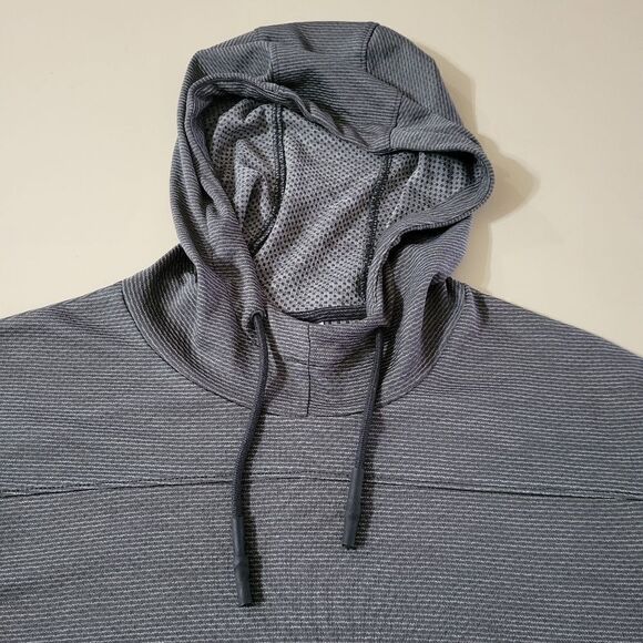 Asics Men's Black Long Sleeve Hooded Performance Pullover Shirt - Picture 7 of 12